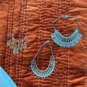 Lucky Brand Statement Necklace Lot of 3